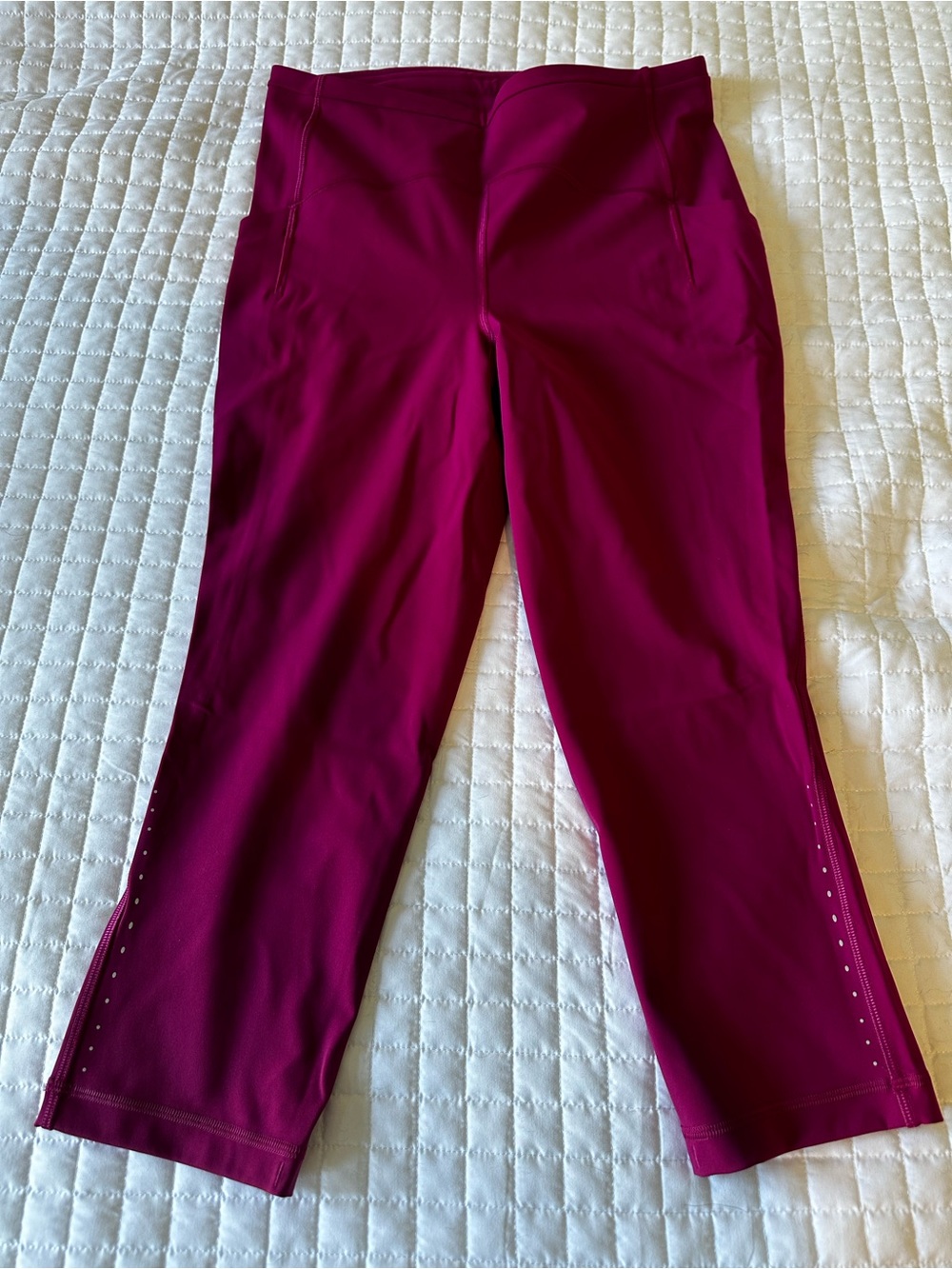Lululemon Swift Speed High Rise Crop 21" Magenta Purple Size 10